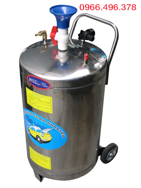 Bình tạo bọt tuyết rửa xe inox