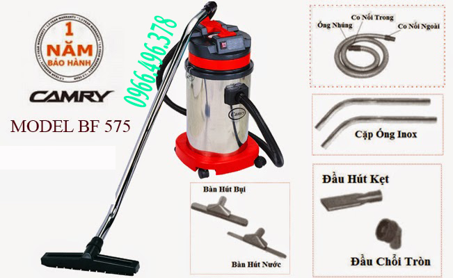 Máy hút bụi-nước công nghiệp,hút bụi ô tô BF – 575