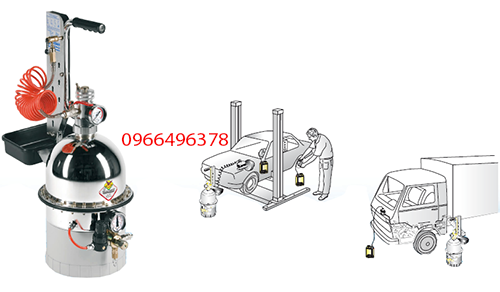 Thiết bị thay dầu hệ thống phanh,ly hợp italy