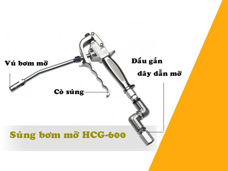Súng bơm mỡ HCG-600