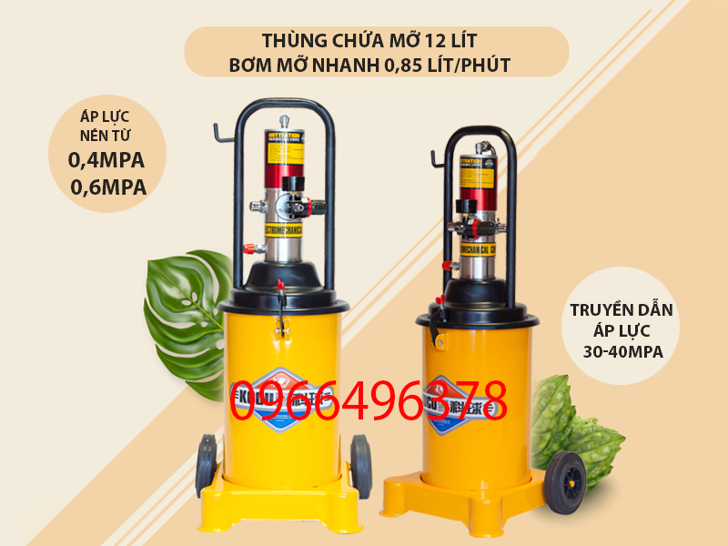 Máy bơm mỡ khí nén – 12 kg