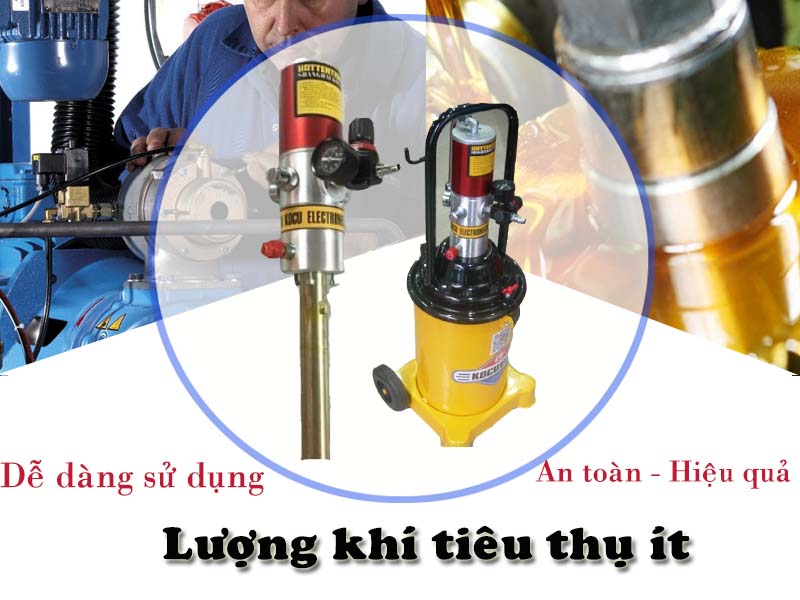 Đầu bơm mỡ khí nén dùng cho máy bơm mỡ GZ-150,GZ-10,GZ-A9/20L-30L