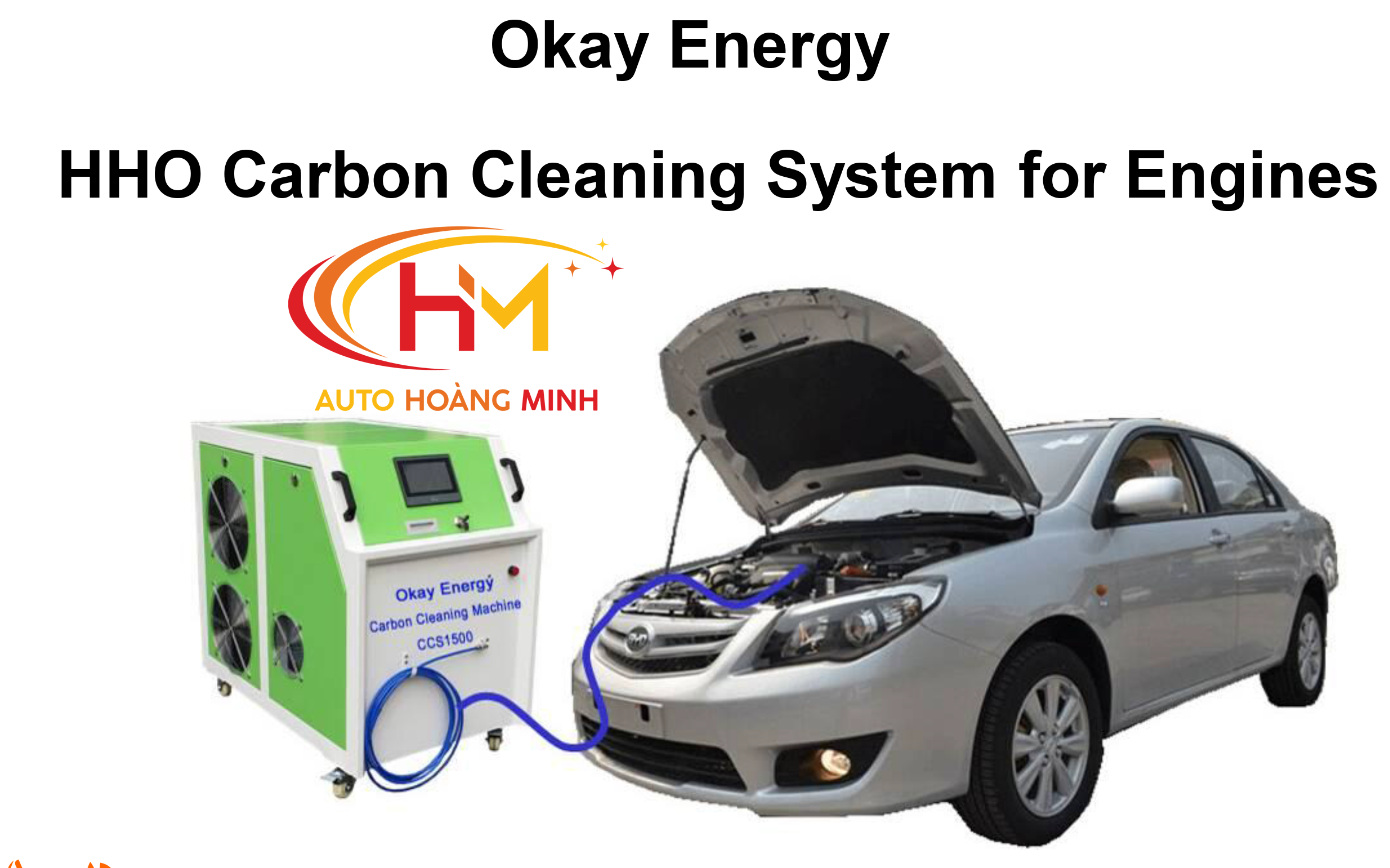 Máy Làm Sạch Buồng Đốt CARBON OKAY ENERGY CCS1500 HHO
