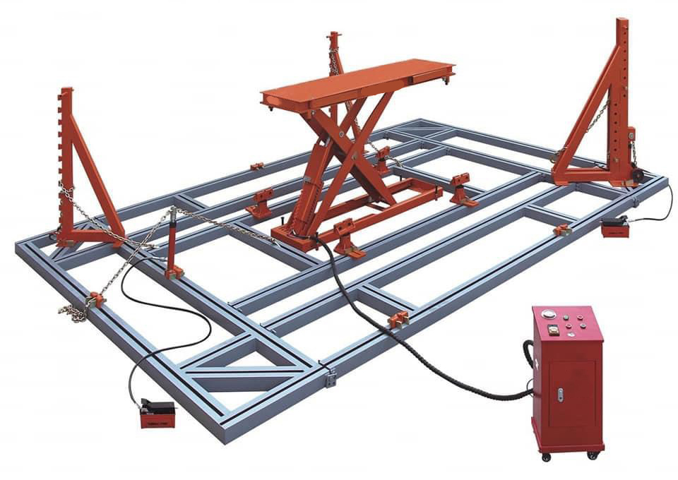 Bộ kéo nắn khung âm sàn có kích nâng