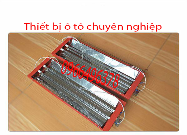 Đèn sấy sơn hồng ngoại 2 bóng lắp phòng sơn