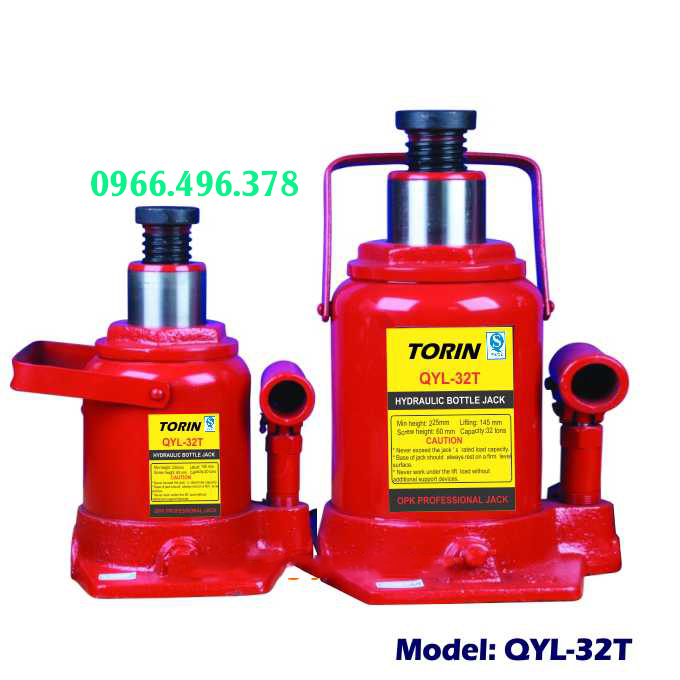 Kích con đội 1 tầng thủy lực + 1 tầng ren