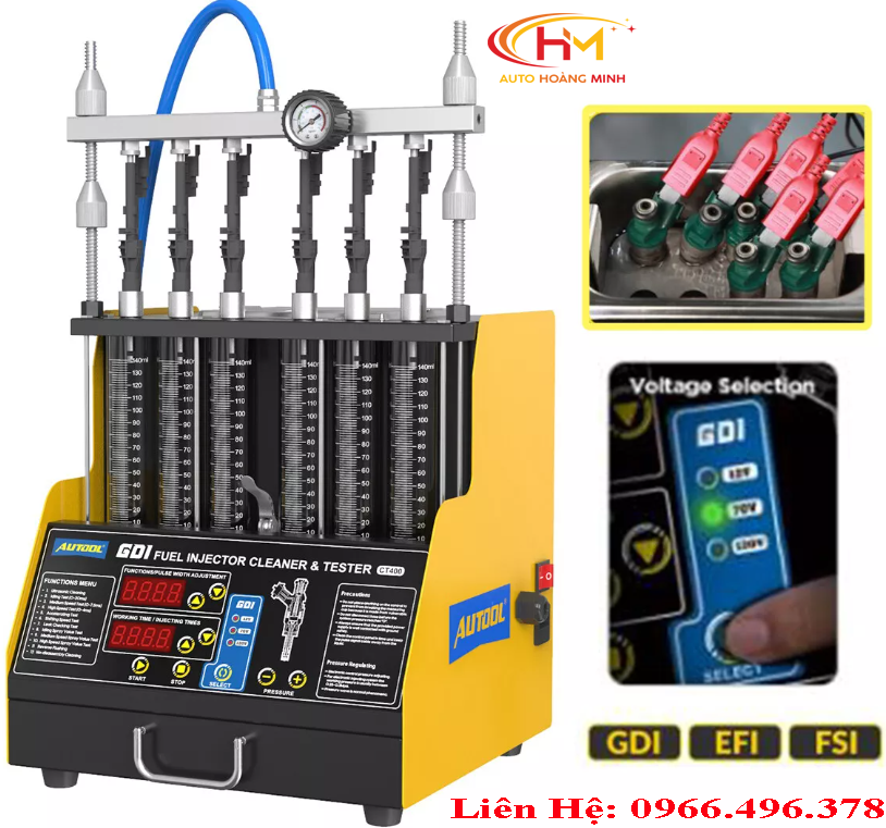 Máy Vệ Sinh Kiểm Tra Kim Phun  Điện Tử Autool CT400