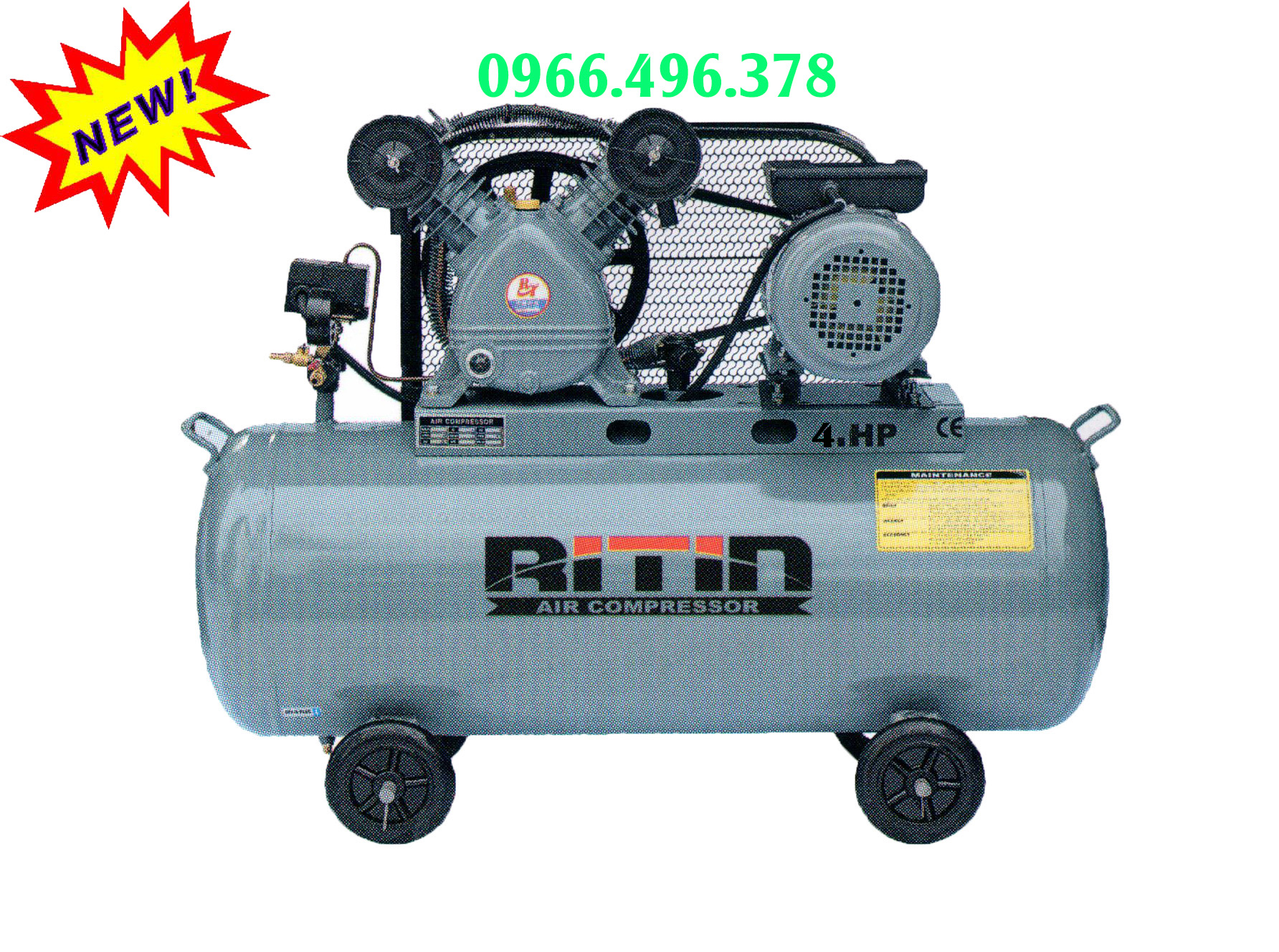 Máy nén khí pitong :4 HP ( 3 kw)