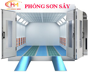 Phòng Sơn Sấy Ô Tô Chế  Bằng Đèn Hồng Ngoại Hoàng Minh