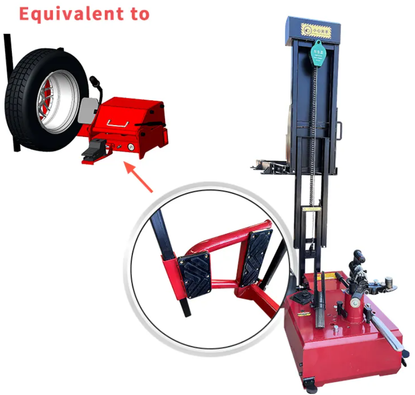Máy ra lốp xe tải di động khí nén dùng lốp không săm